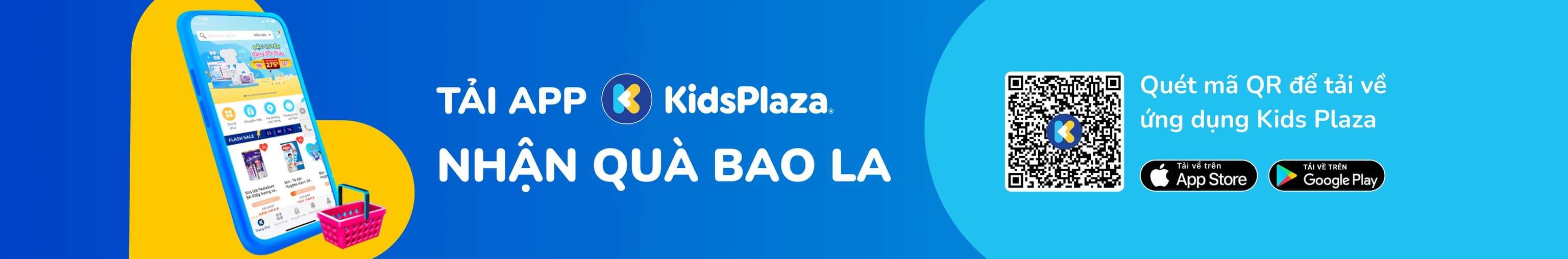 Tải app KidsPlaza nhận quà